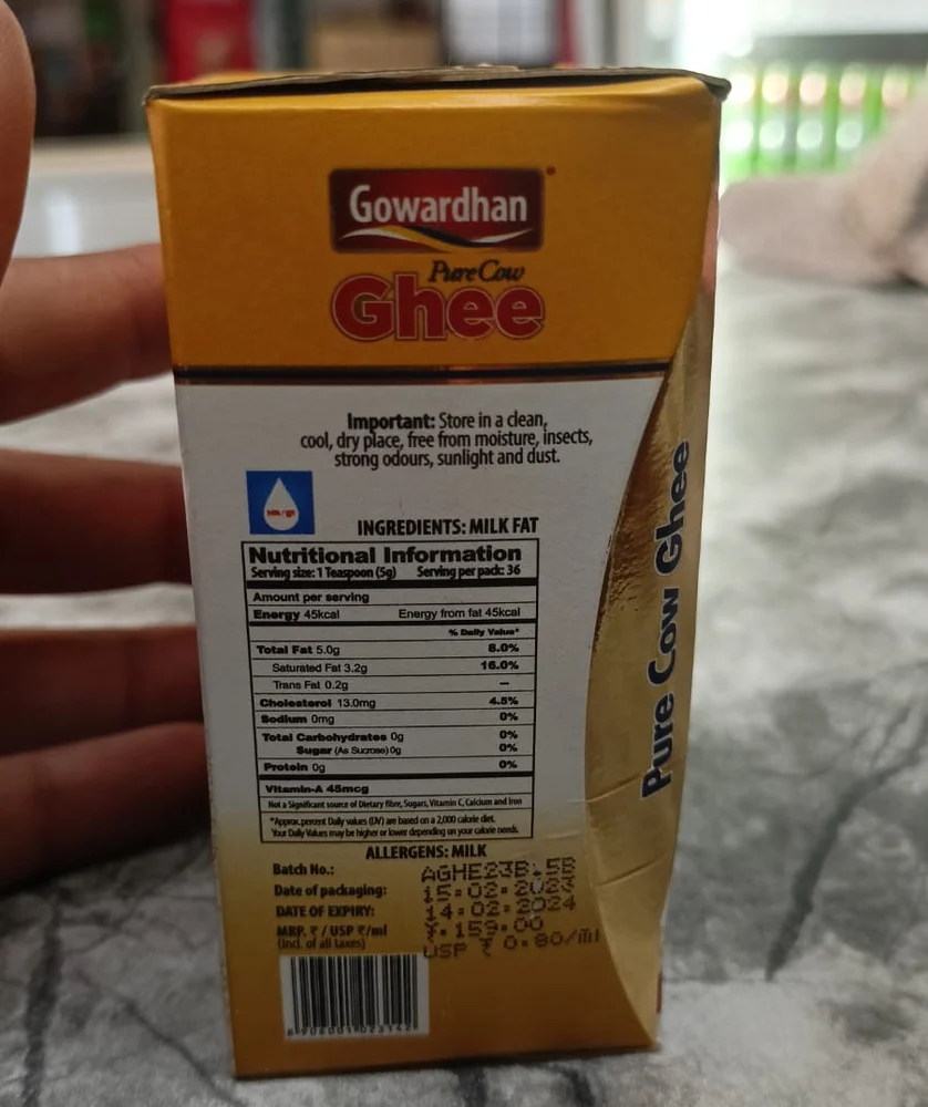 Gowardhan Pure Ghee (Buffalo)