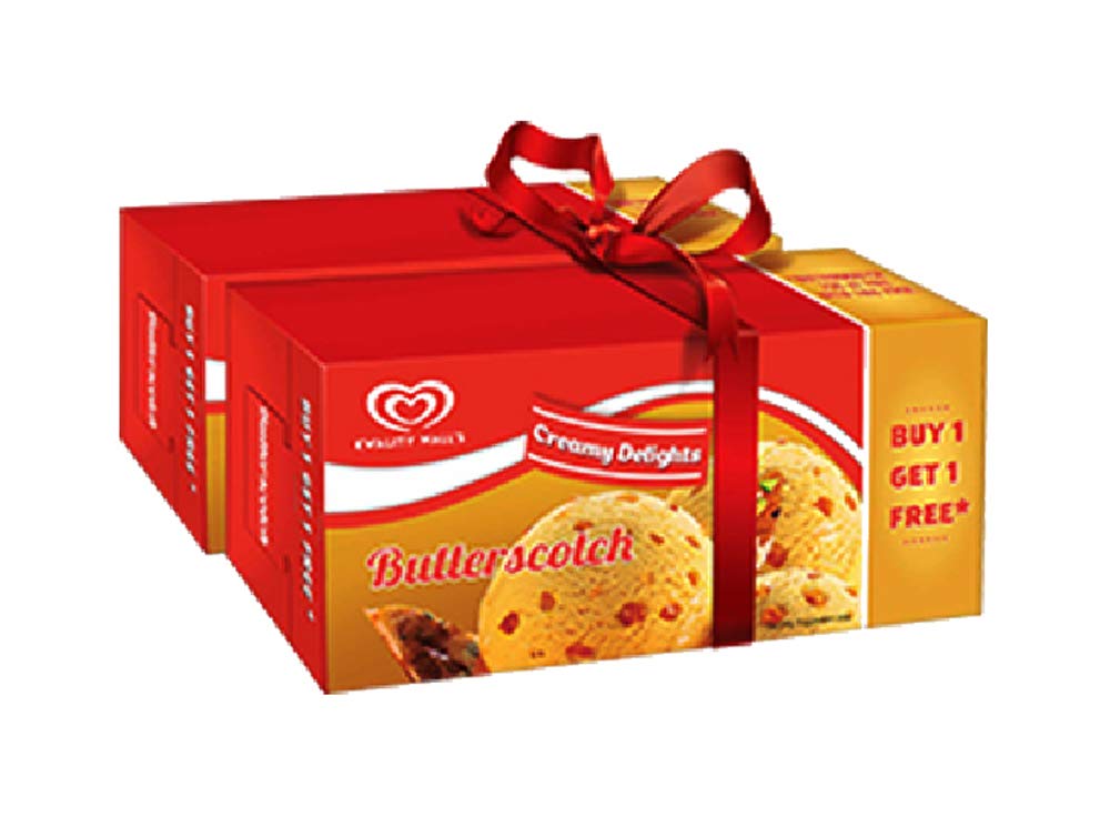Kwality Wall's Butterscotch Delight Frozen Dessert