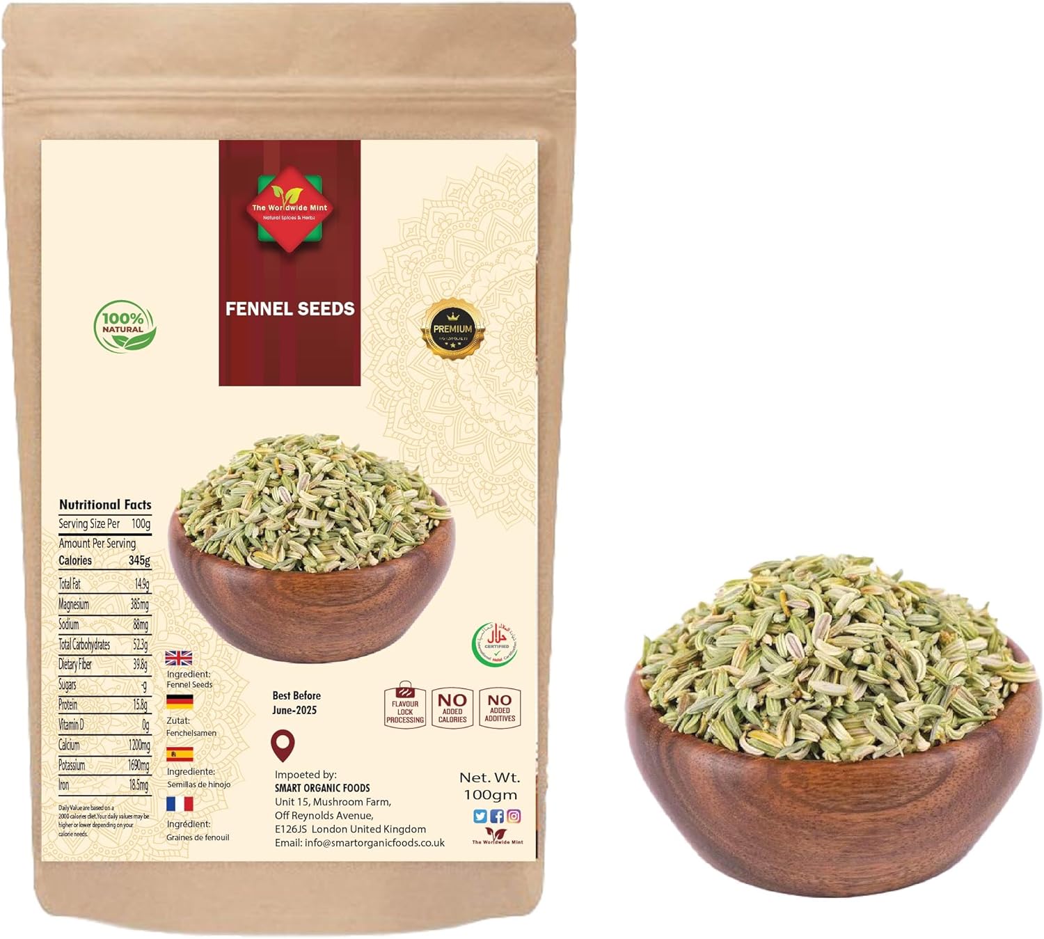 Mahak Plain Saunf (Fennel Seeds)