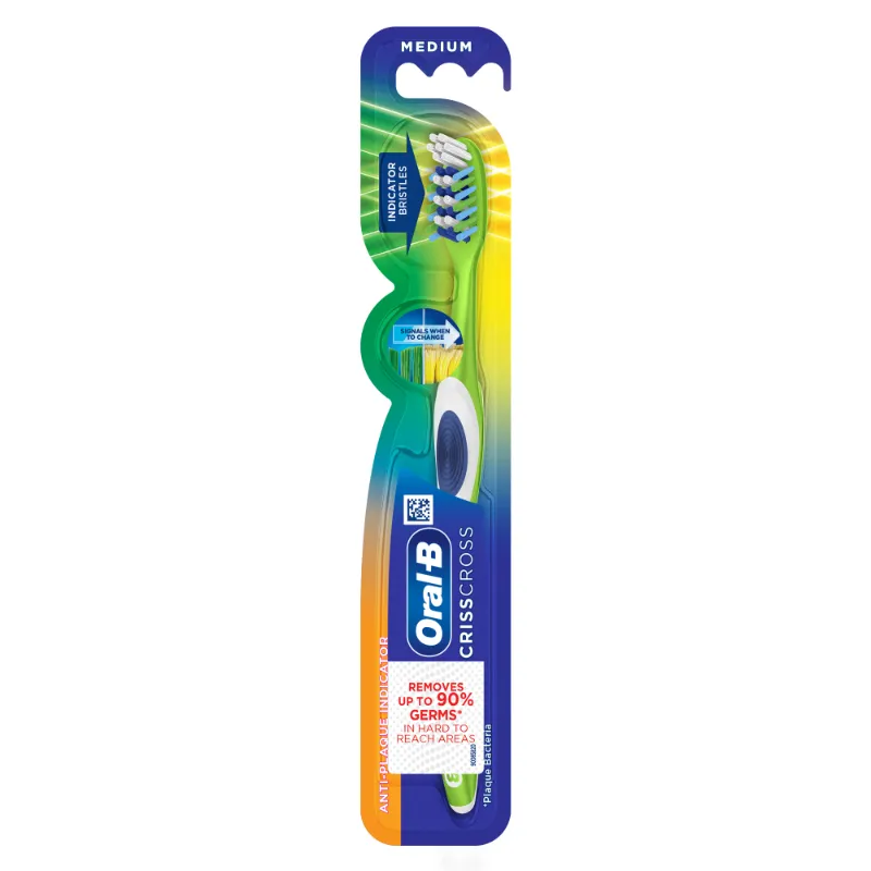 Oral-B Criss Cross Anti-Plaque Toothbrush - Medium