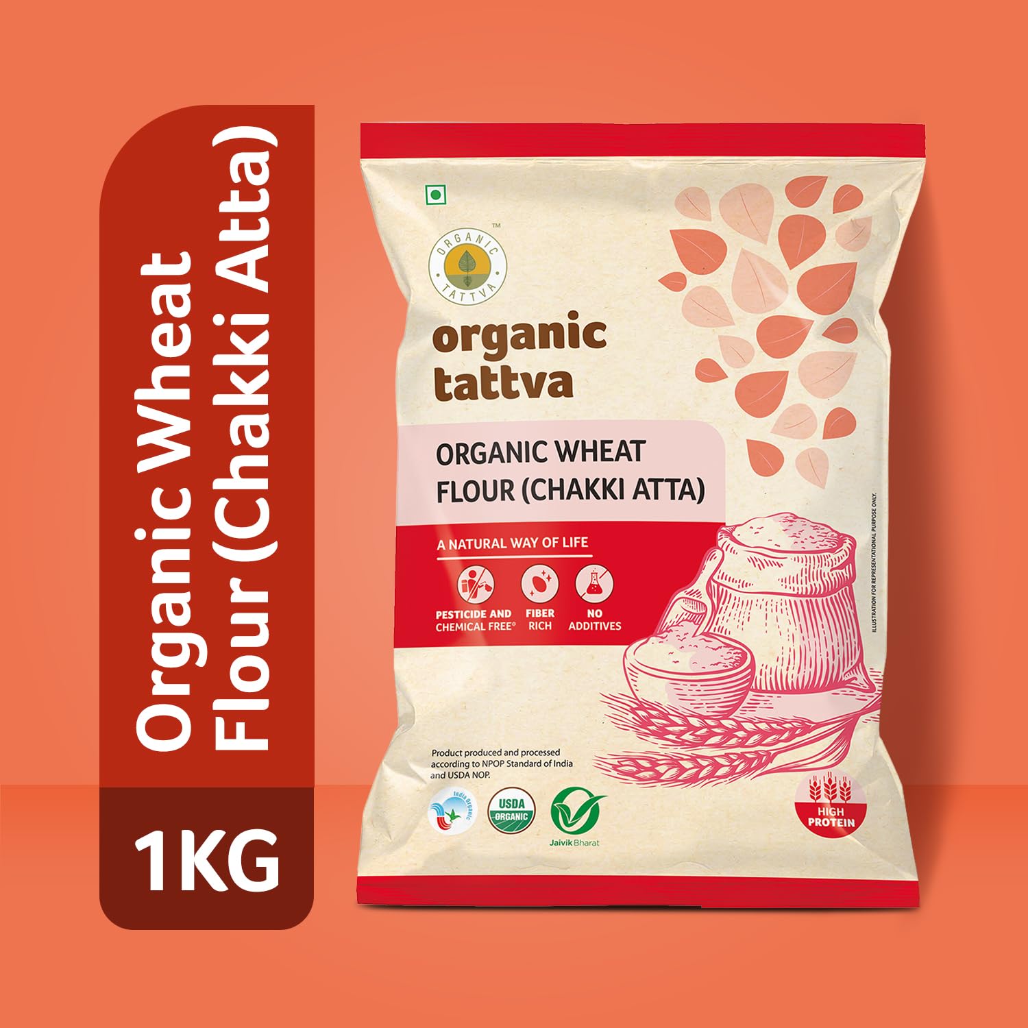 Organic Tatva Whole Wheat Atta