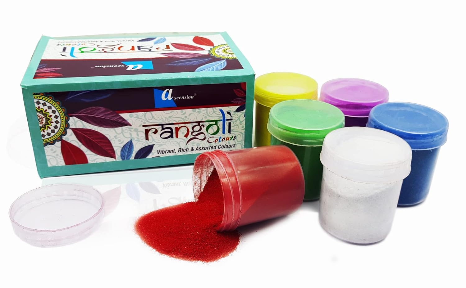 Rangoli Colour Powder Set (6 colours)