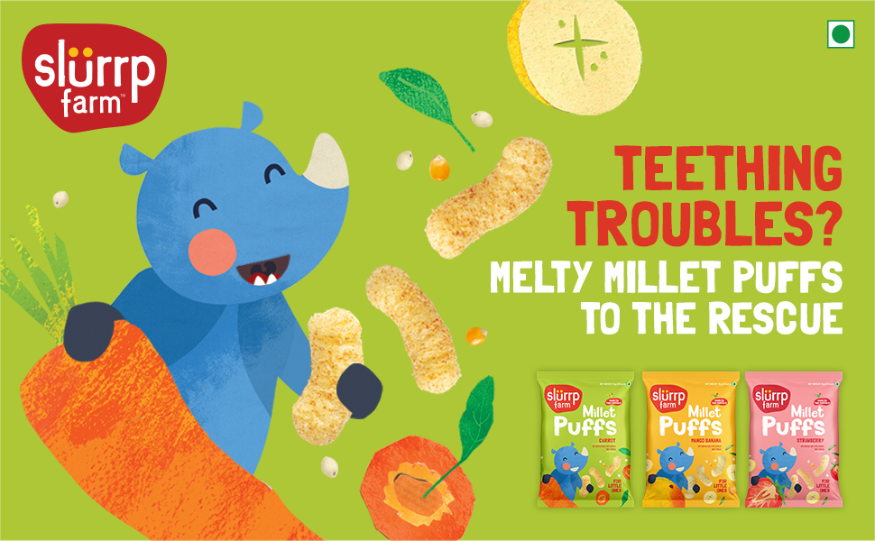 Slurrp Farm Teething Puffs - Banana