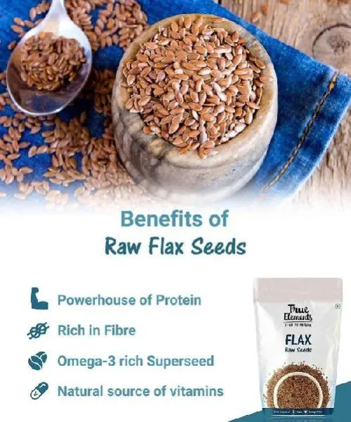 True Elements Raw Flax Seeds
